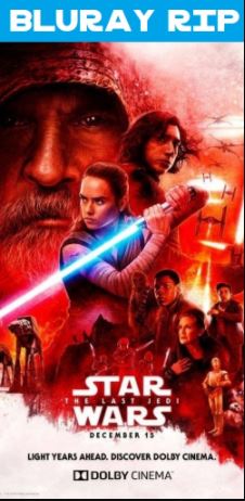 Star Wars The Last Jedi 2017 BRrip 1080p 720p 480p [ Hindi (Clear) + English ] Dual Audio x264 | HEVC