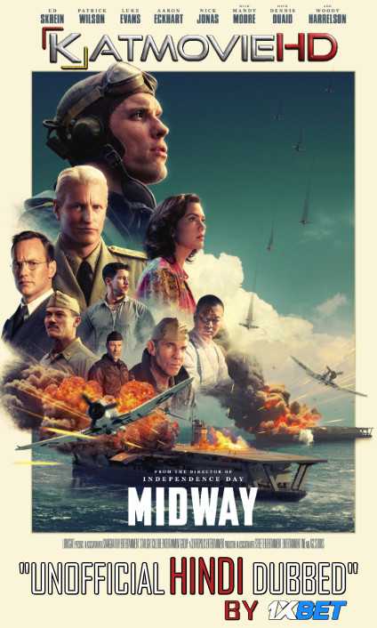 Midway (2019) HDRip 720p Dual Audio [English (ORG) + Hindi (Unofficial VO by 1XBET) ]