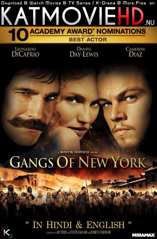[18+] Gangs of New York 2002 Dual Audio [Hindi + English] Blu-Ray 480p 720p 1080p [HEVC & x264]