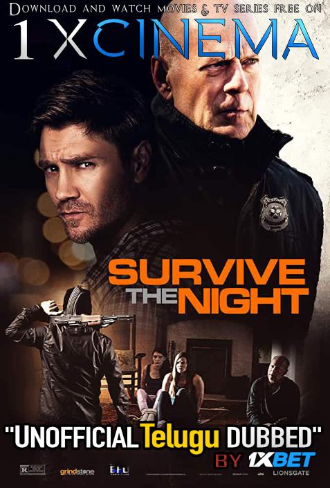 Survive the Night (2020) [Telugu (Unofficial Dubbed) + English (ORG)] Dual Audio | HD 720p [1XBET]